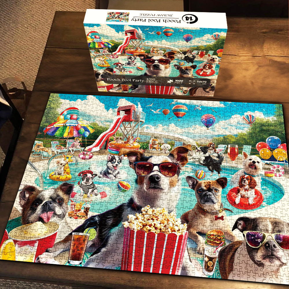 Pooch Pool Party Jigsaw Puzzle 1000 piezas