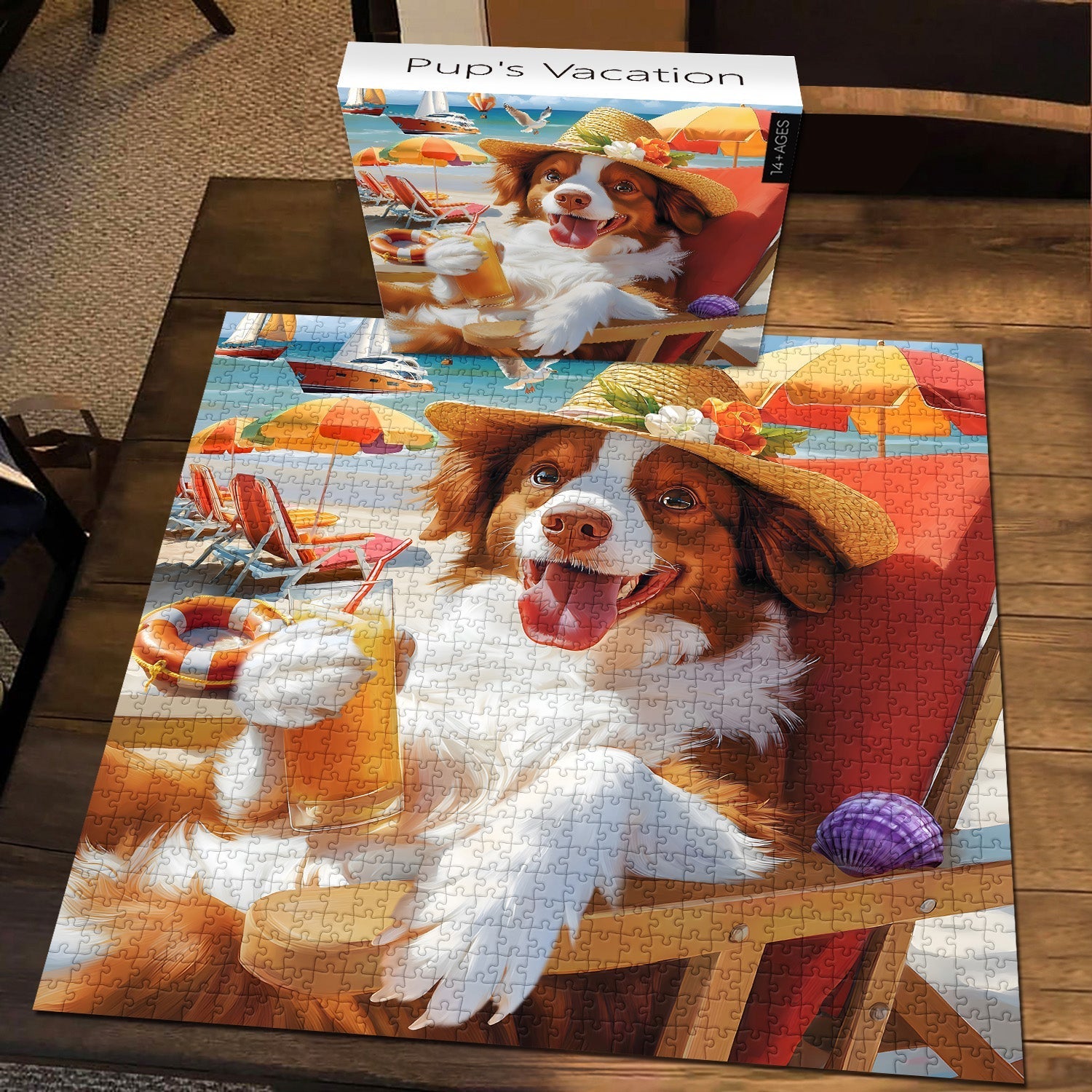 Pup's Vacation Jigsaw Puzzle 1000 Pieces