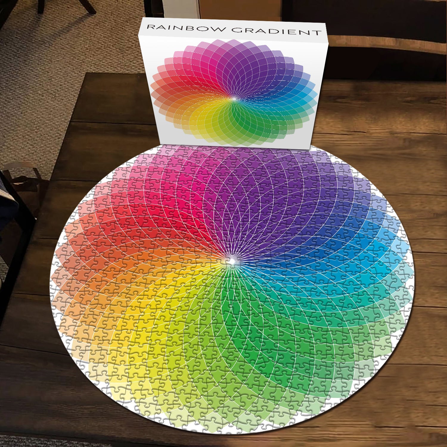 Gradient de couleur ronde impossible puzzle de puzzle 1000 pièces