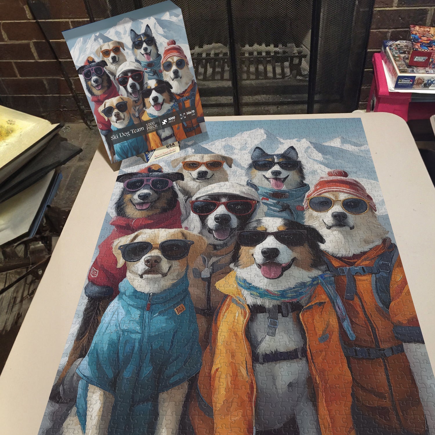Ski Dog Team Stuzzine Puzzle 1000 pezzi