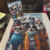 Ski Dog Team Stuzzine Puzzle 1000 pezzi