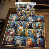Cat de vidrio Gat rompecabezas Puzzle 1000 piezas