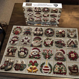 Vintage Christmas Fabric Fun Jigsaw Puzzles 1000 Pieces