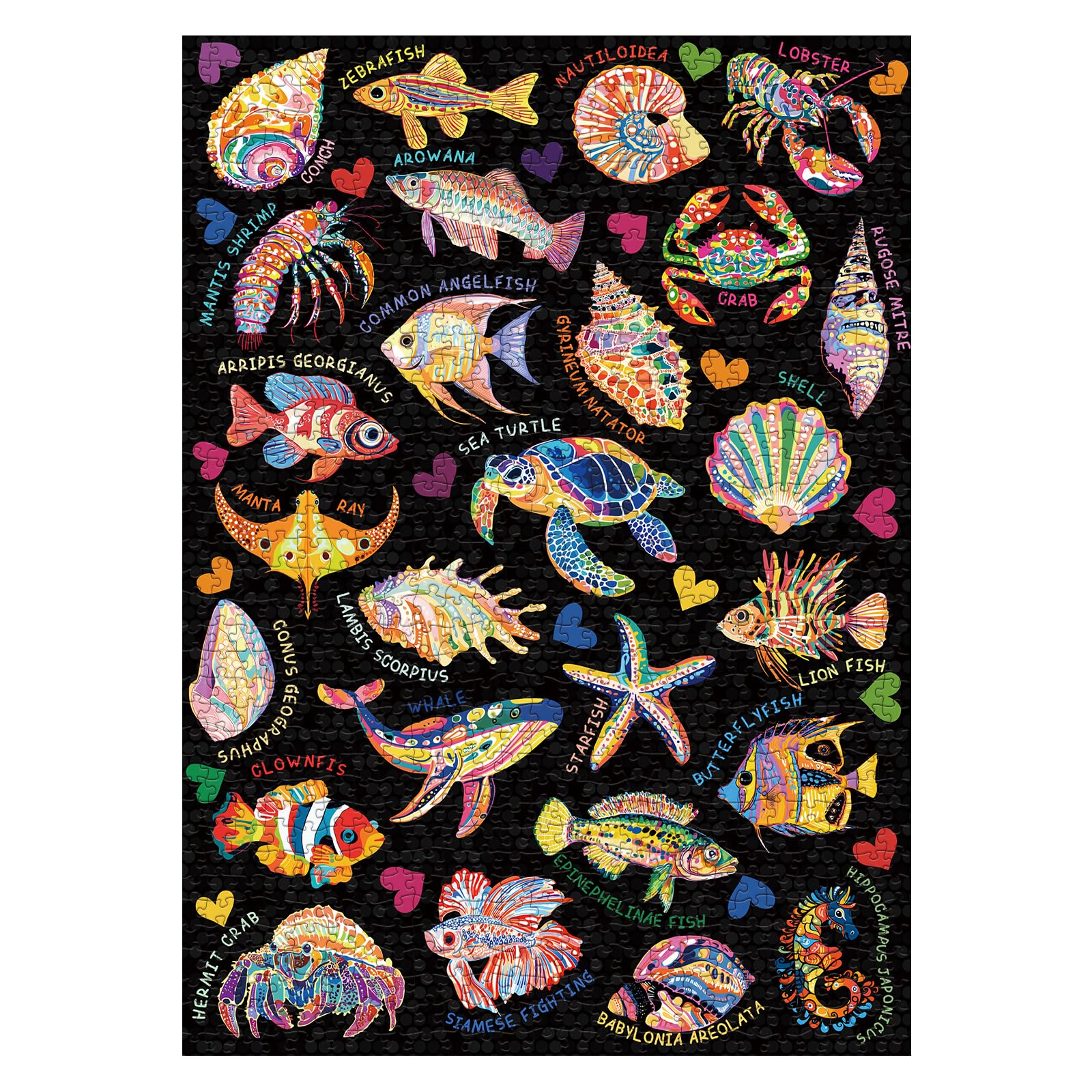 Vívidos Ocean Life Jigsaw Puzzles 1000 Pieces