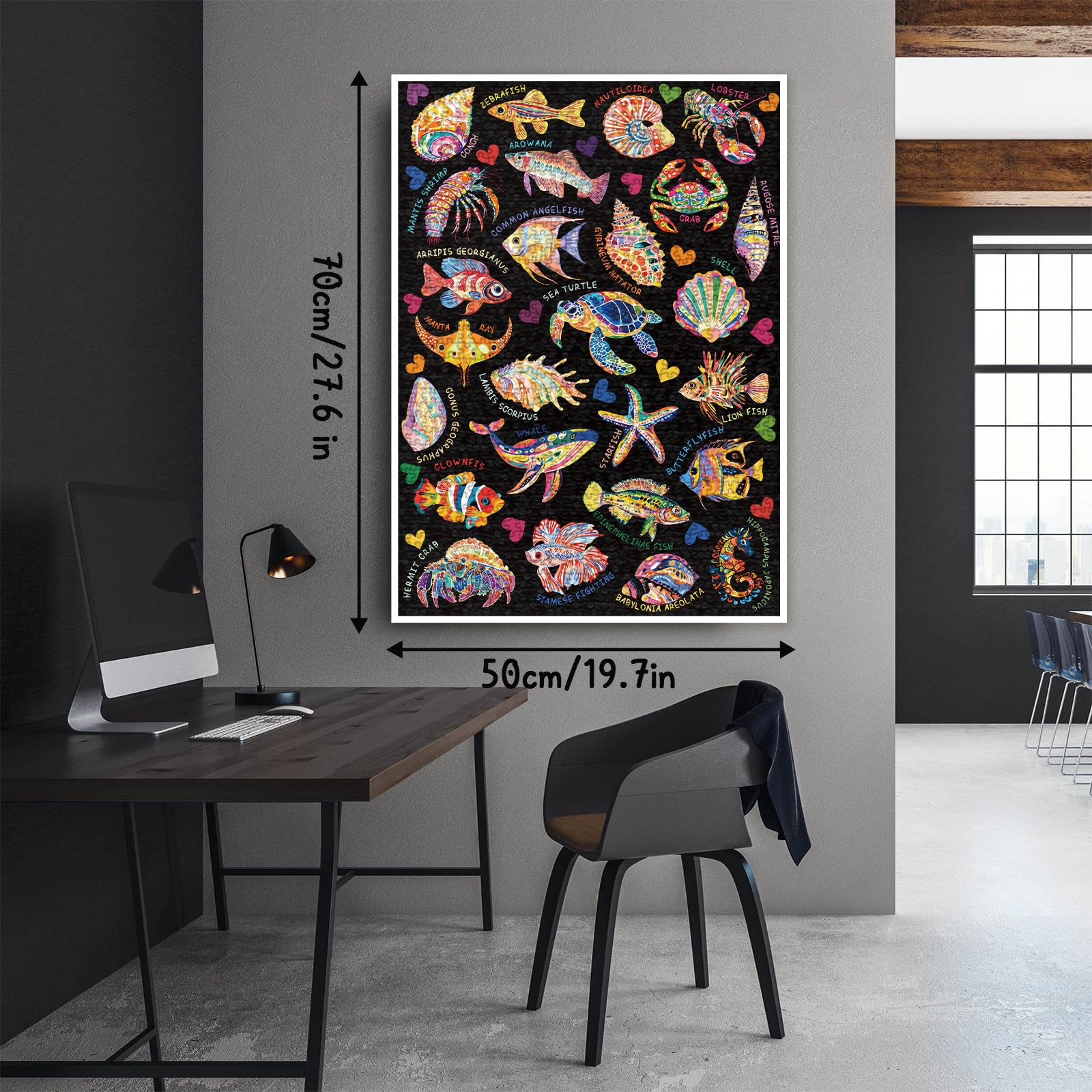 Vívidos Ocean Life Jigsaw Puzzles 1000 Pieces