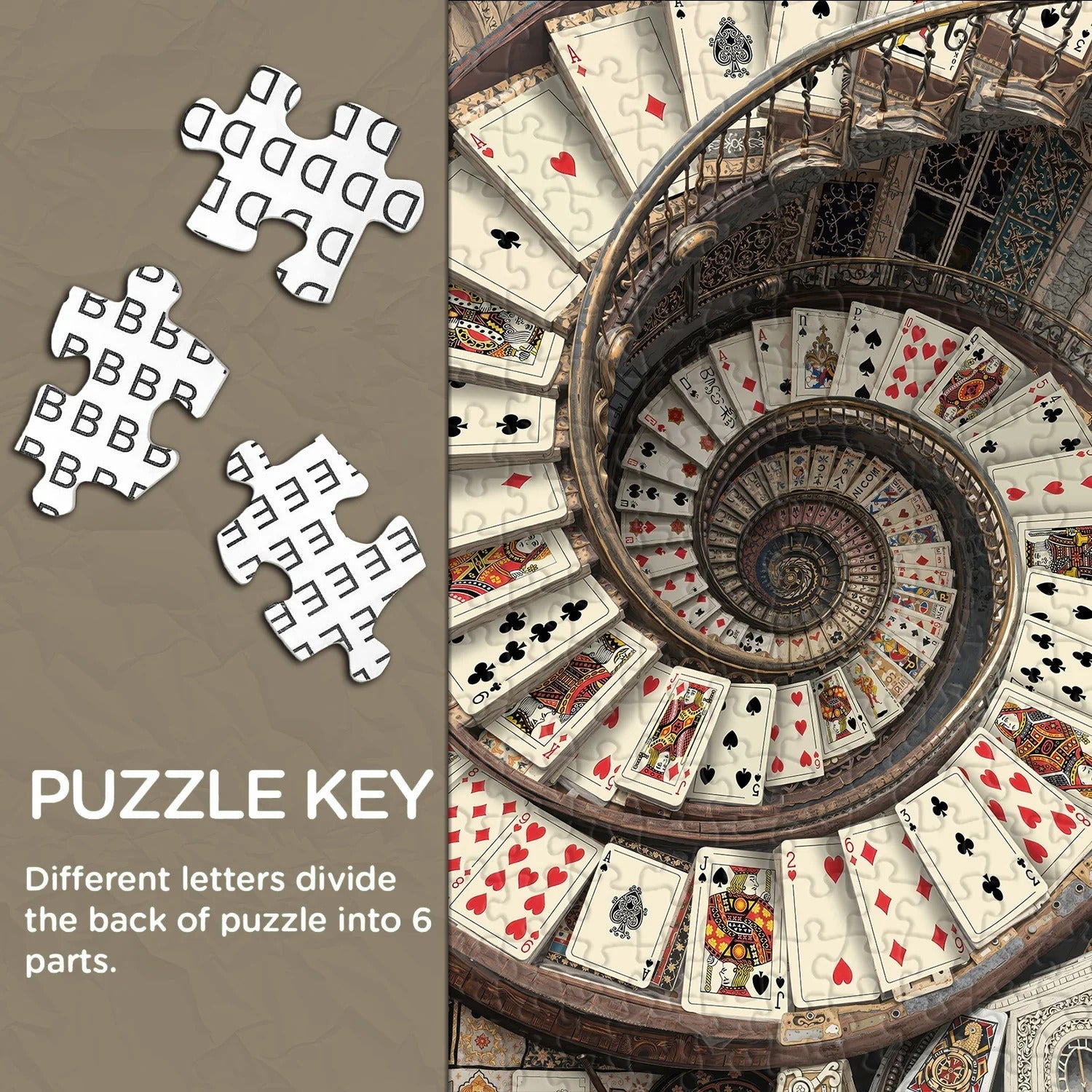 Card Spiral Staircase Jigsaw Puzzles 1000 Pieces