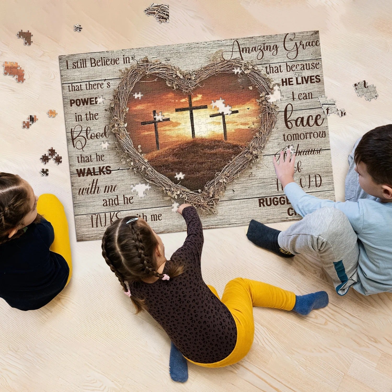Love Cross Jigsaw Puzzle 1000 piezas