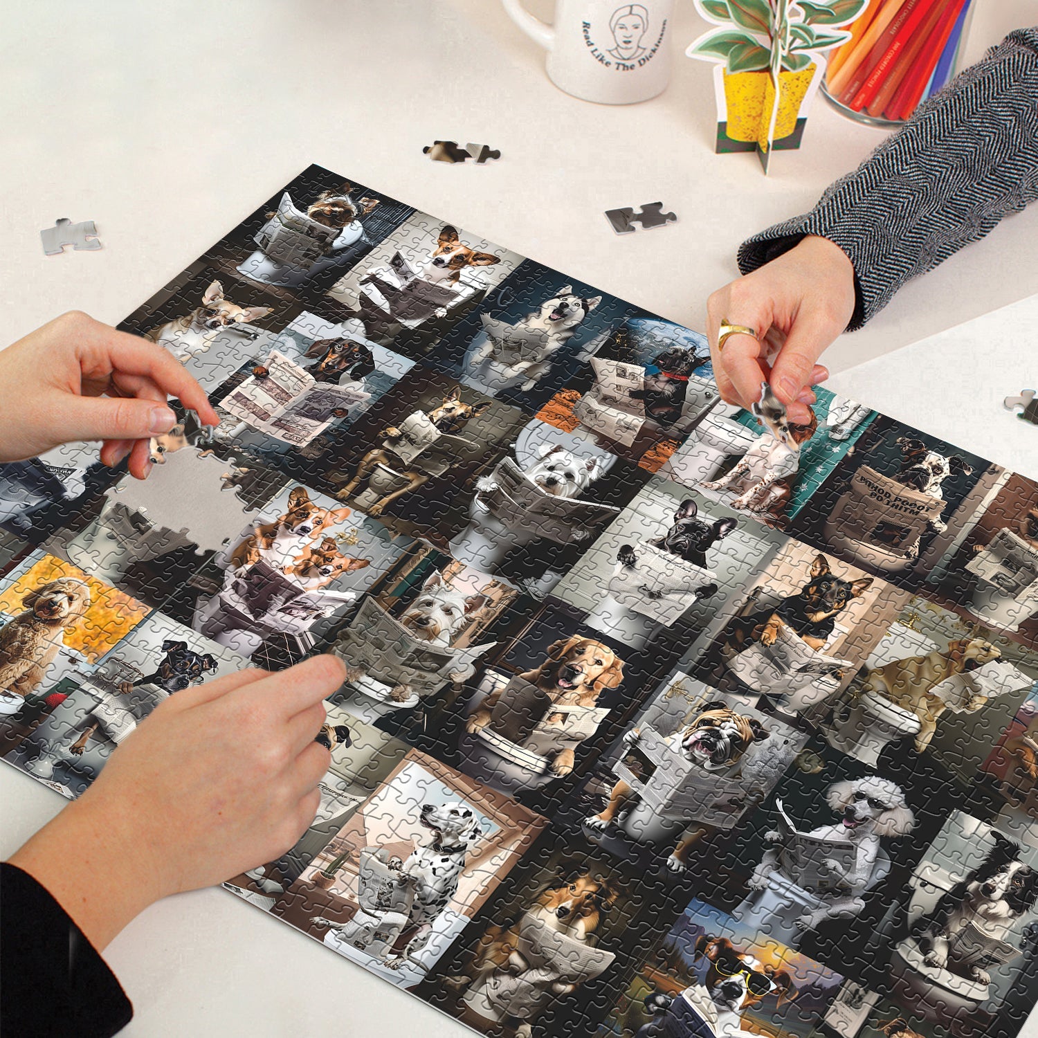 Perros caca rompecabezas rompecabezas 1000 piezas