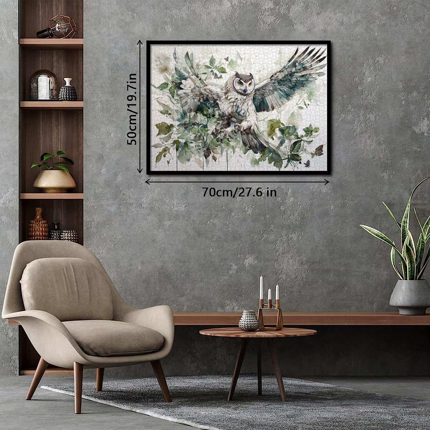 Pielz de rompecabezas de búho de bosque 1000 piezas