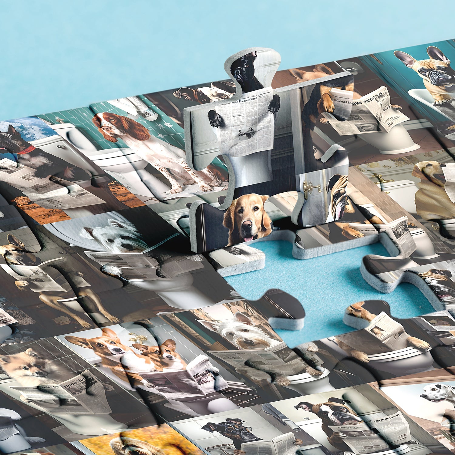 Perros caca rompecabezas rompecabezas 1000 piezas