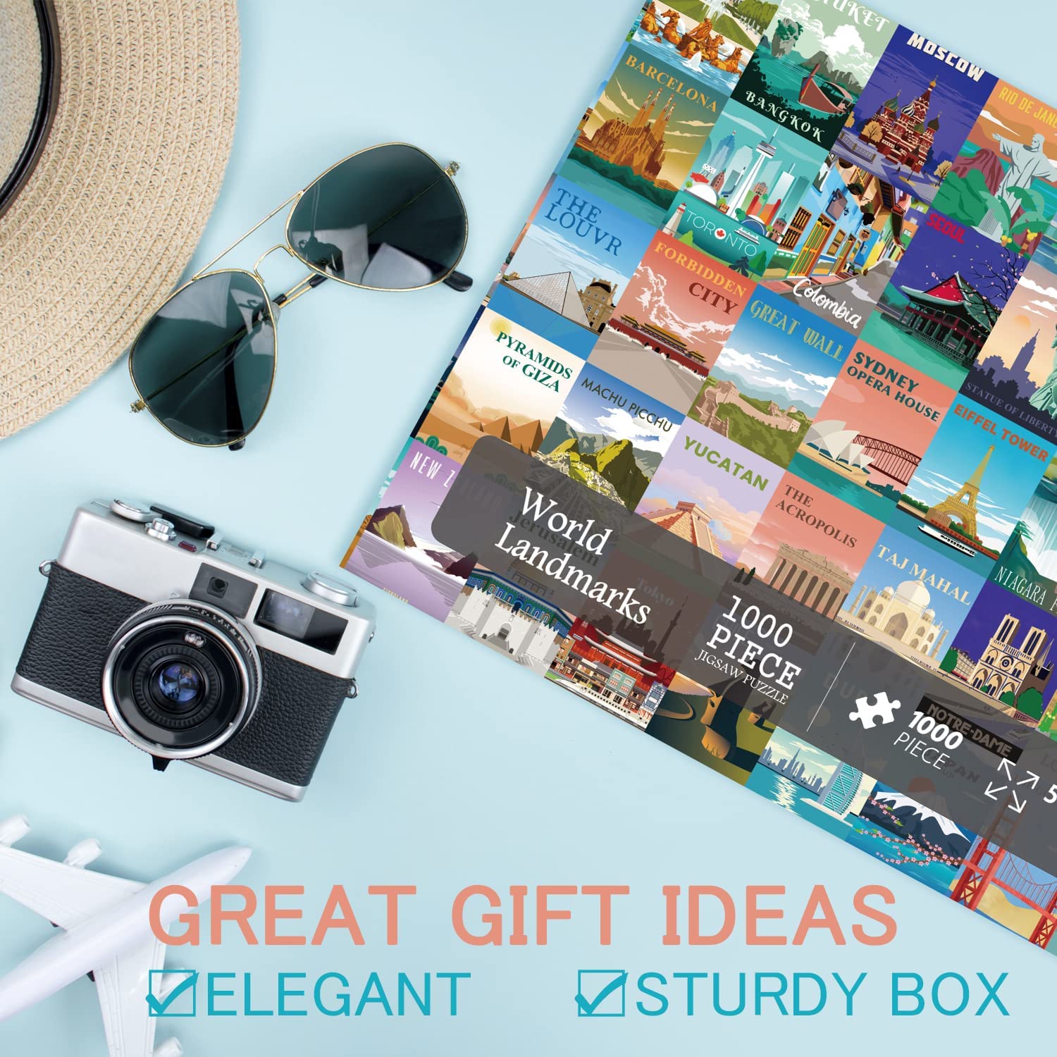 World Sehensmarke Reisempfänger 1000 Stücke