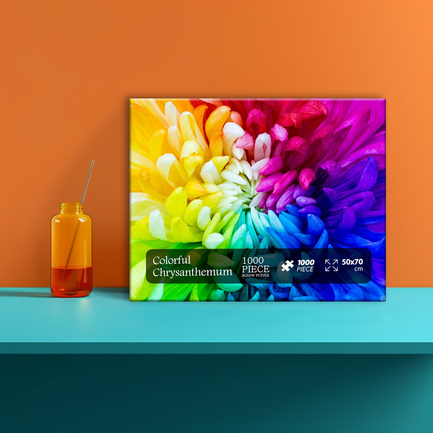 Imposible colorido crisantemo rompecabezas rompecabezas 1000 piezas