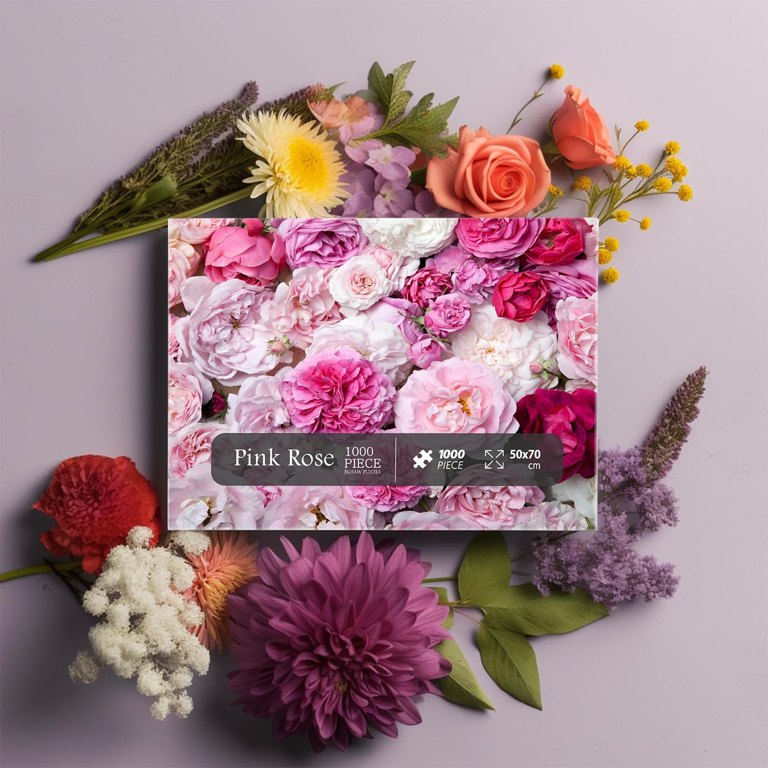 Puzzle rosa rosa puzzle 1000 pezzi