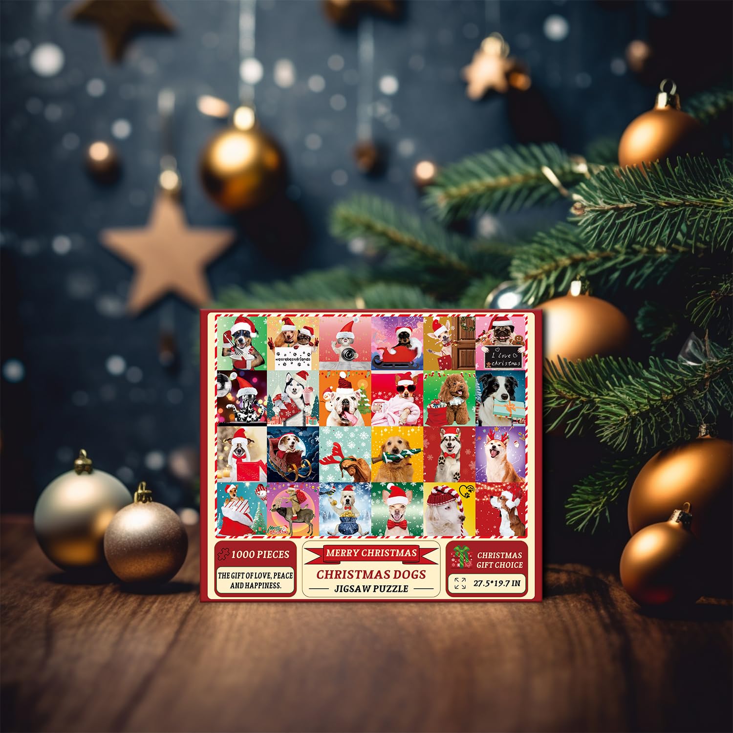 Puzzle per cani di Natale puzzle 1000 pezzi