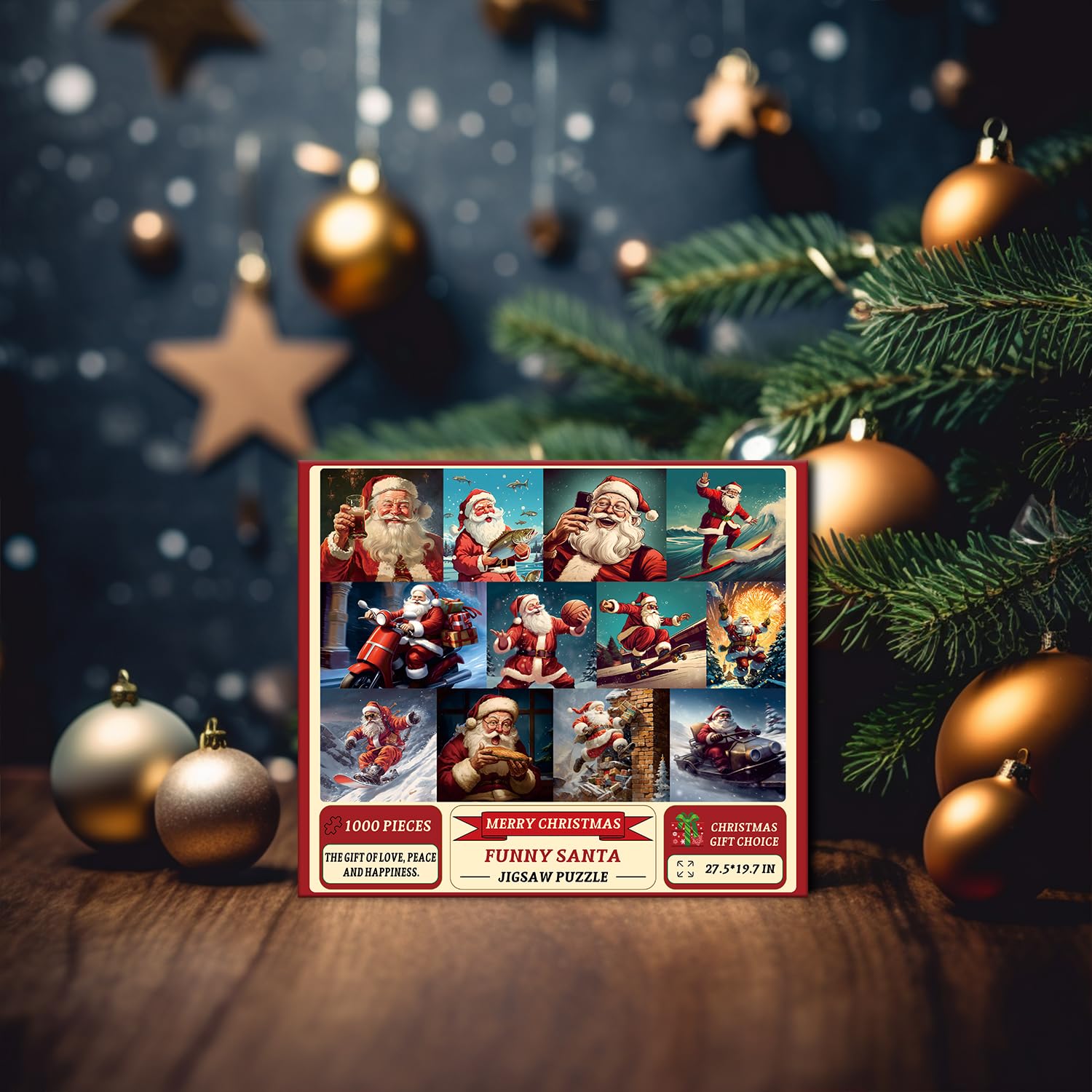 Christmas divertente santa claus puzzle puzzle 1000 pezzi