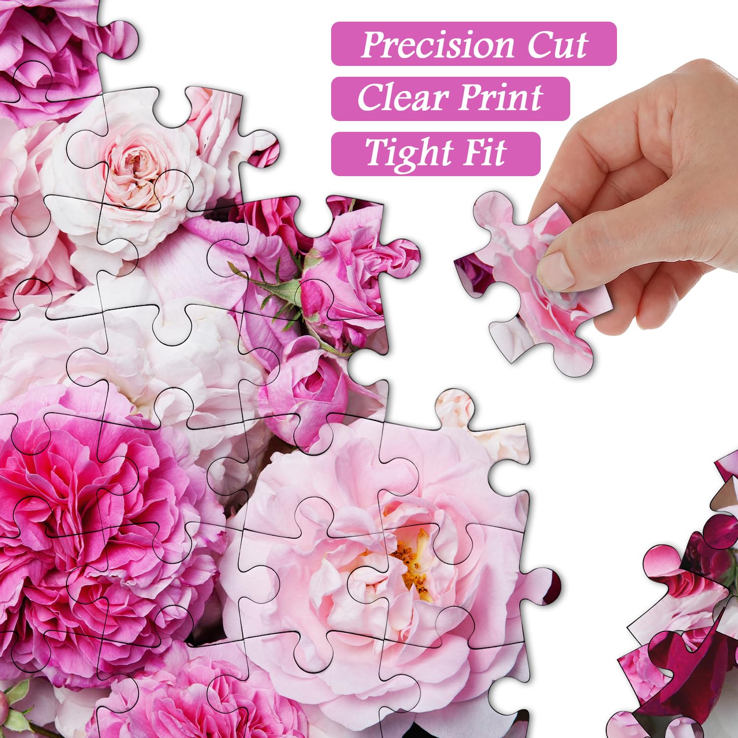 Puzzle rosa rosa puzzle 1000 pezzi