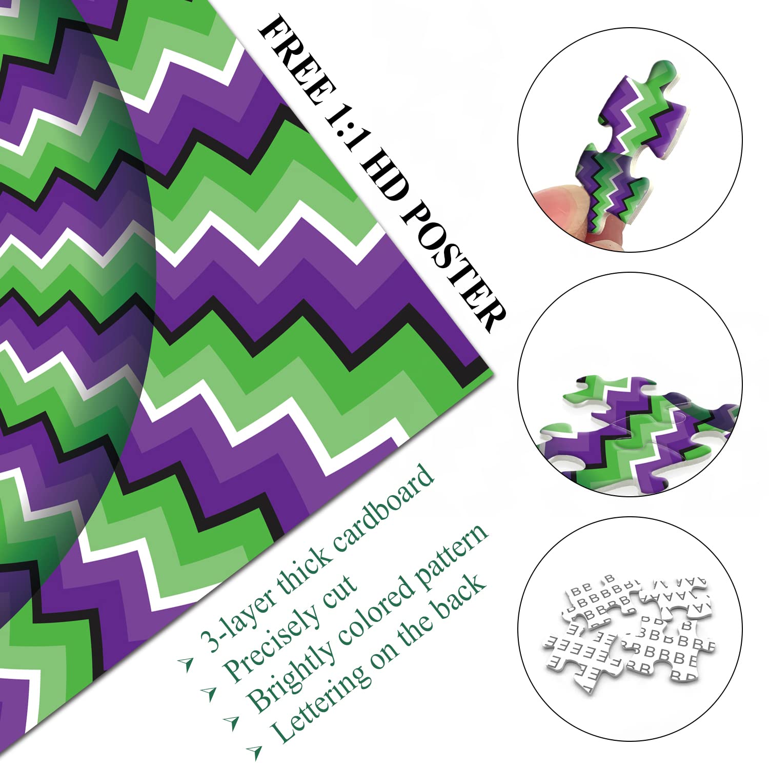 Rompecabezas de ondulación giratoria 3D 1000 piezas