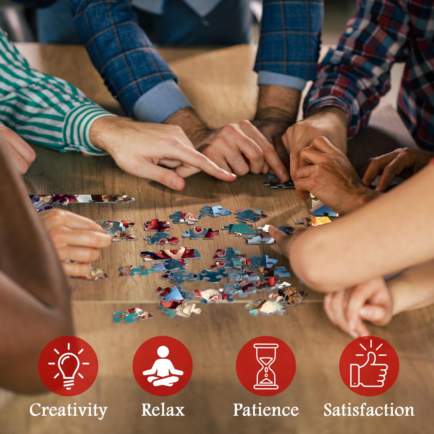 Christmas divertente santa claus puzzle puzzle 1000 pezzi