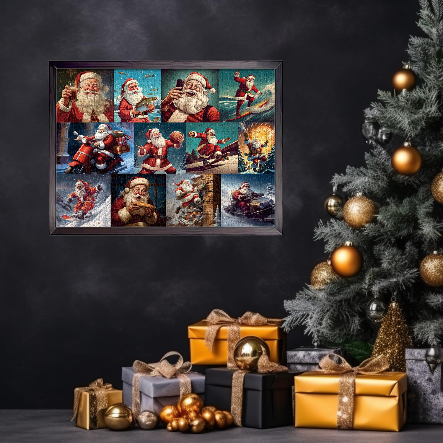 Christmas divertente santa claus puzzle puzzle 1000 pezzi