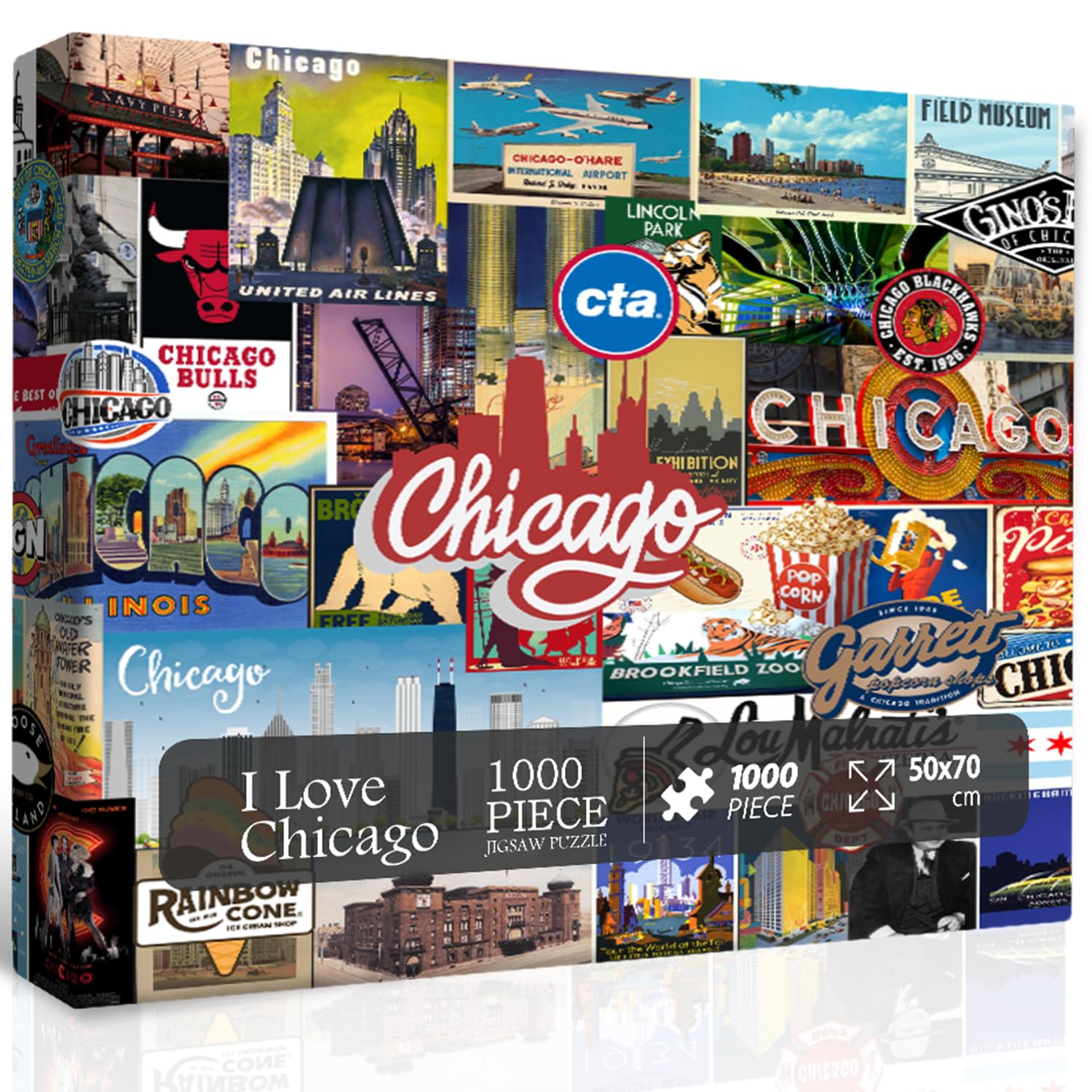 Ich liebe Chicago Jigsaw Puzzle 1000 Stücke