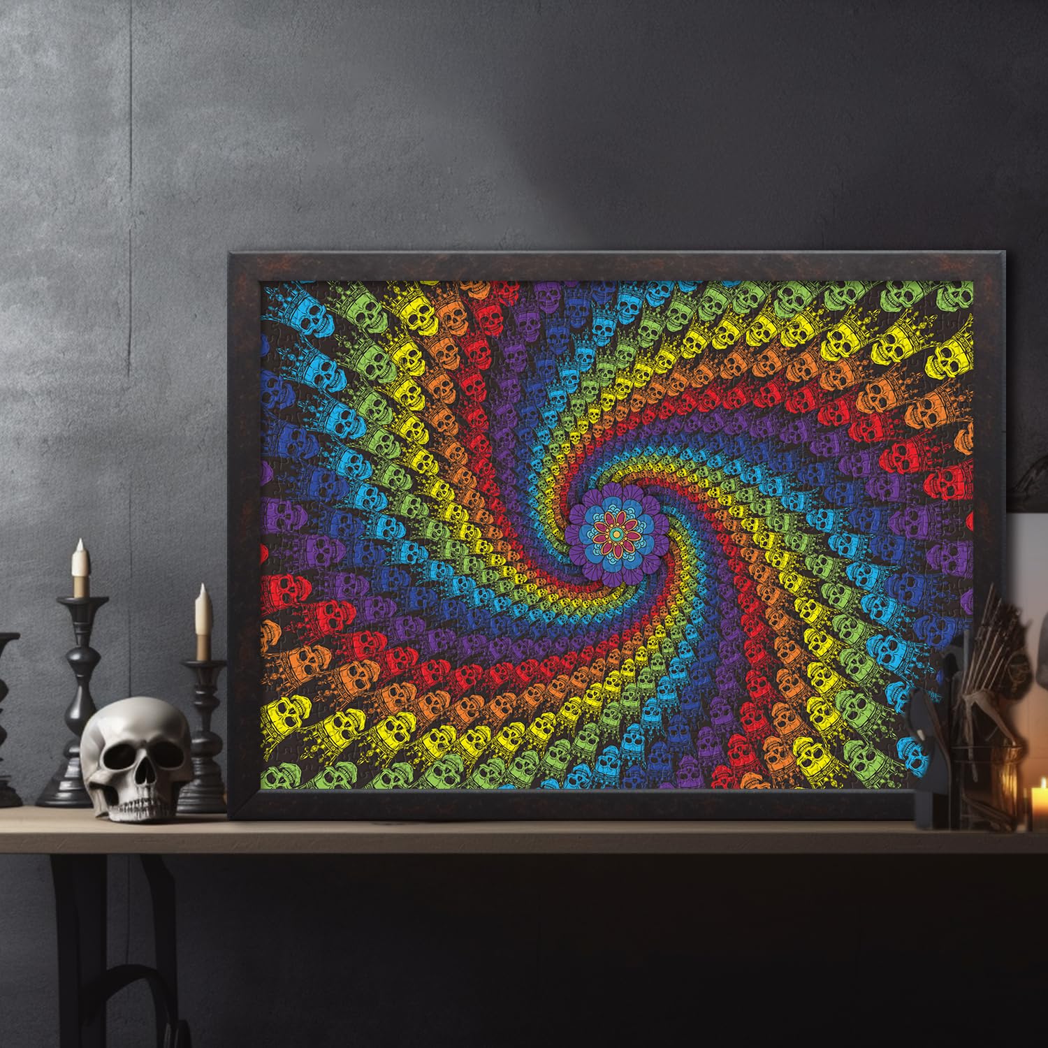 Puzzle cranio a colori puzzle 1000 pezzi