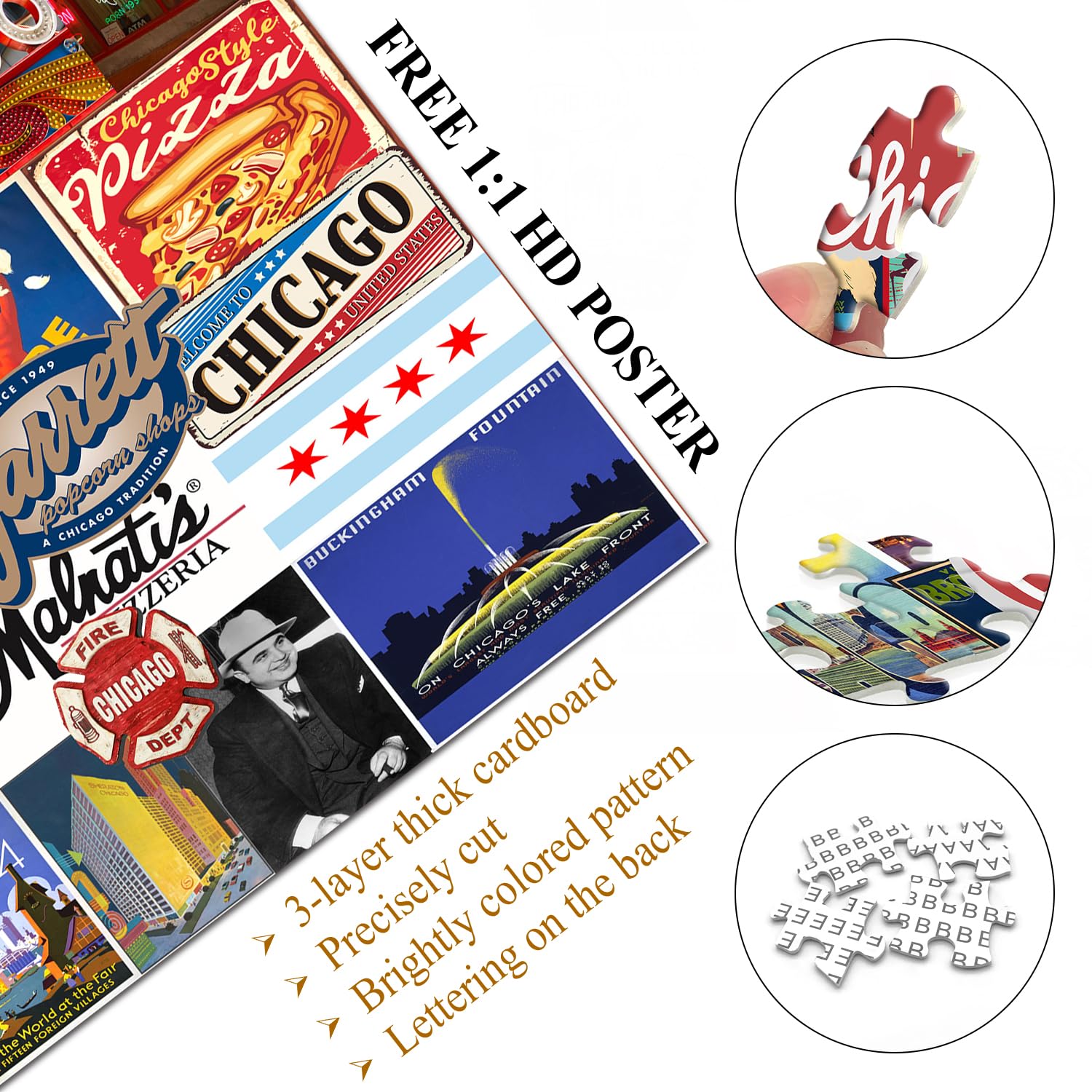 Ich liebe Chicago Jigsaw Puzzle 1000 Stücke