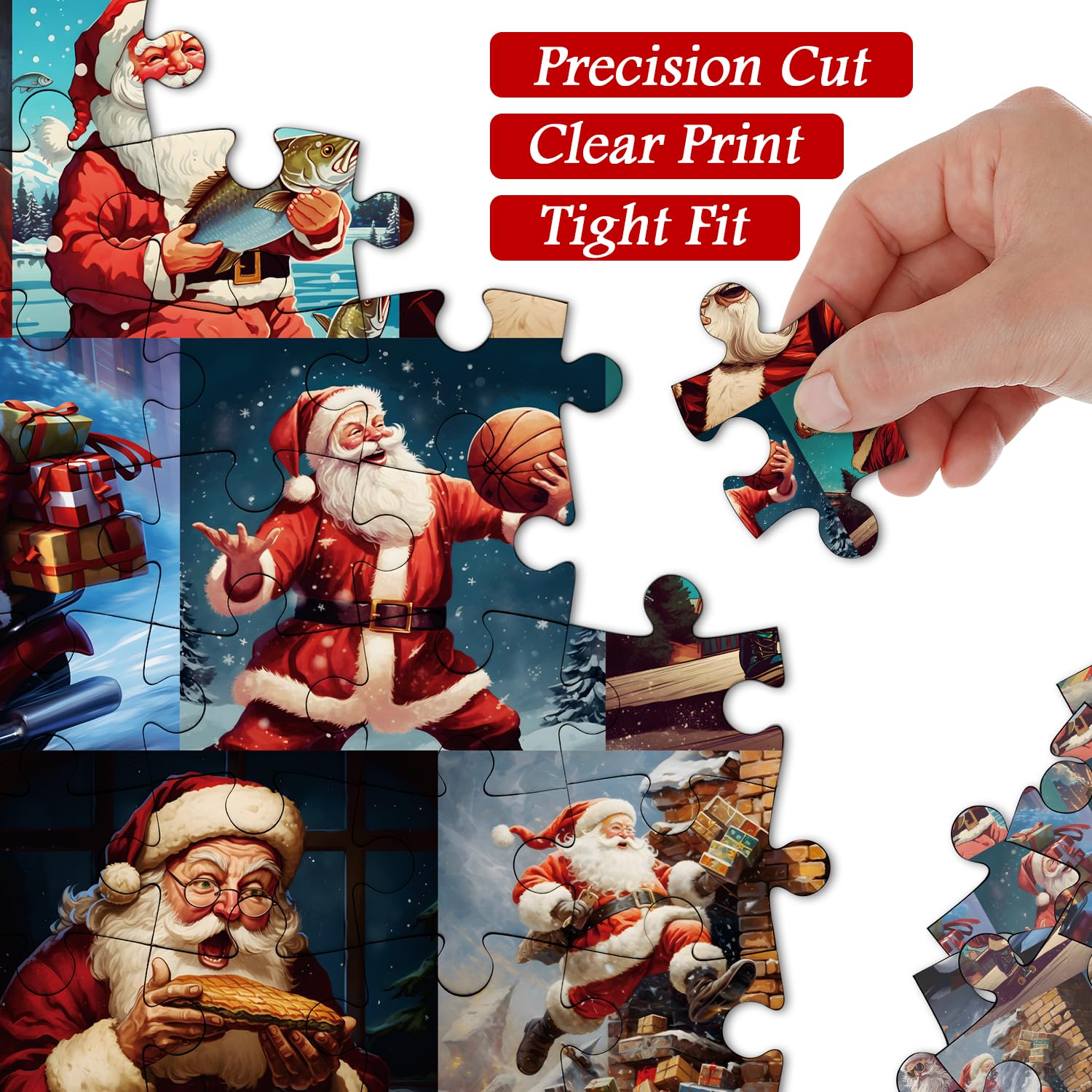 Christmas divertente santa claus puzzle puzzle 1000 pezzi