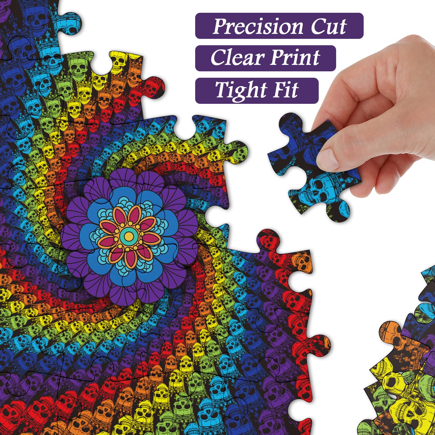 Puzzle cranio a colori puzzle 1000 pezzi