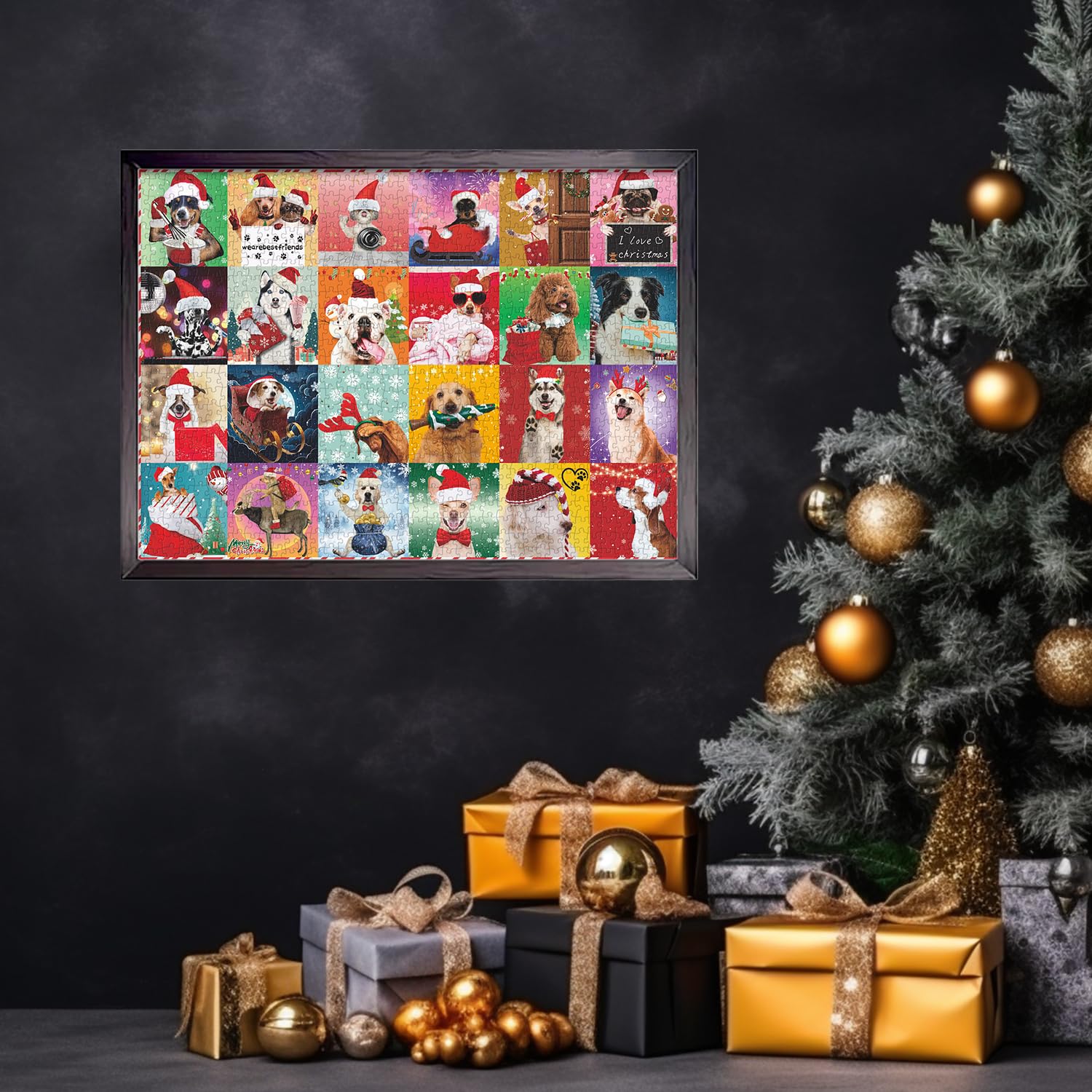 Puzzle per cani di Natale puzzle 1000 pezzi