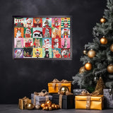 Puzzle gatto natalizio puzzle 1000 pezzi