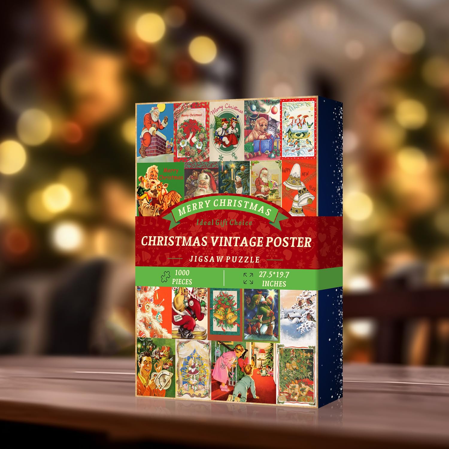 Vintage -Weihnachts -Puzzle 1000 Stücke