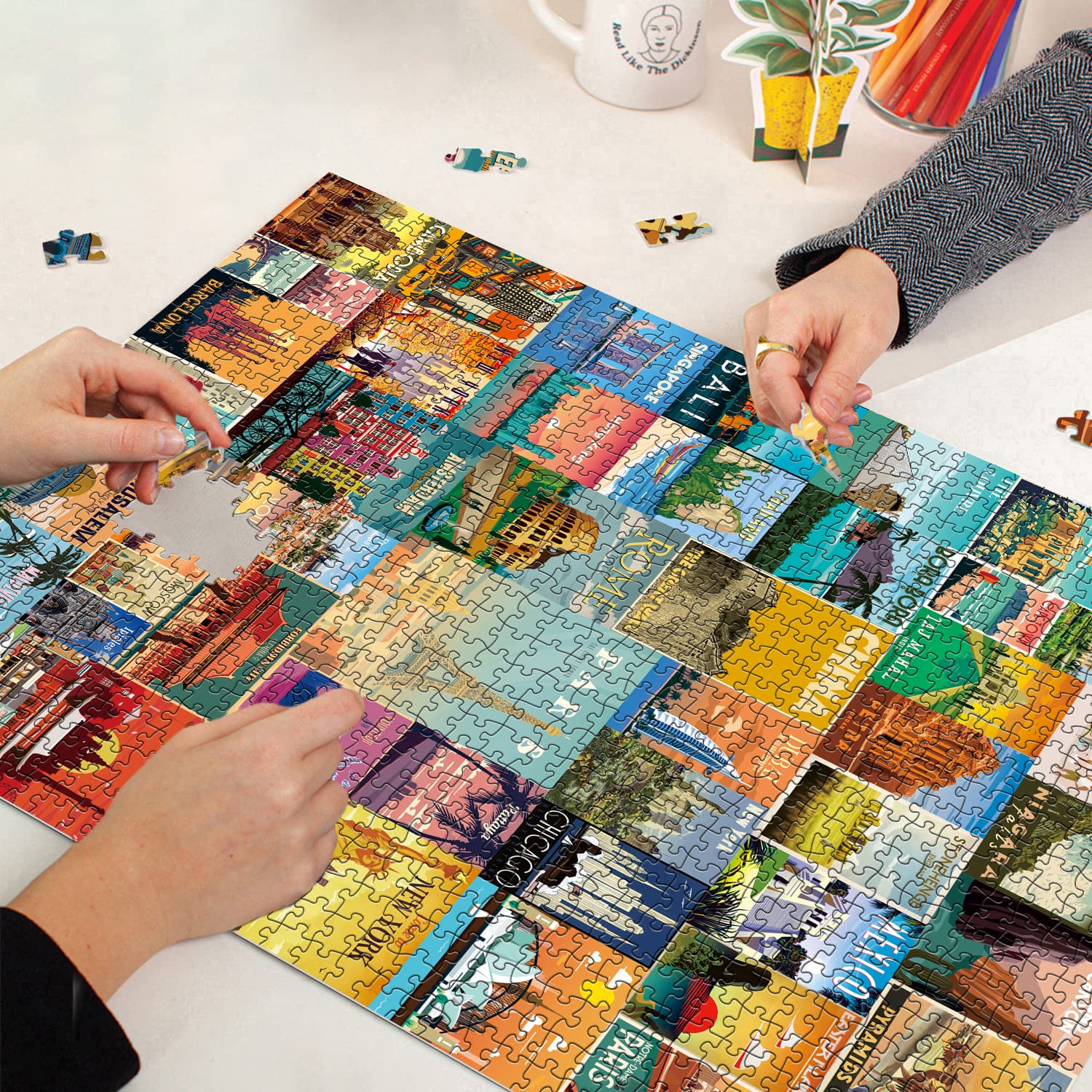 Vintage World Travel Jigsaw Puzzle 1000 Stücke