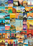 Vintage World Travel Jigsaw Puzzle 1000 Stücke