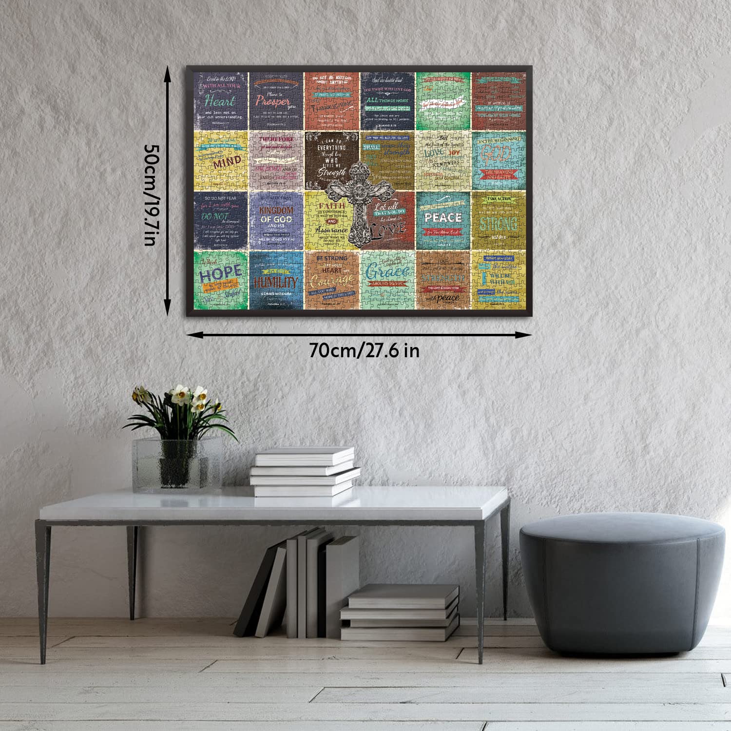 Versos bíblicos rompecabezas rompecabezas 1000 piezas