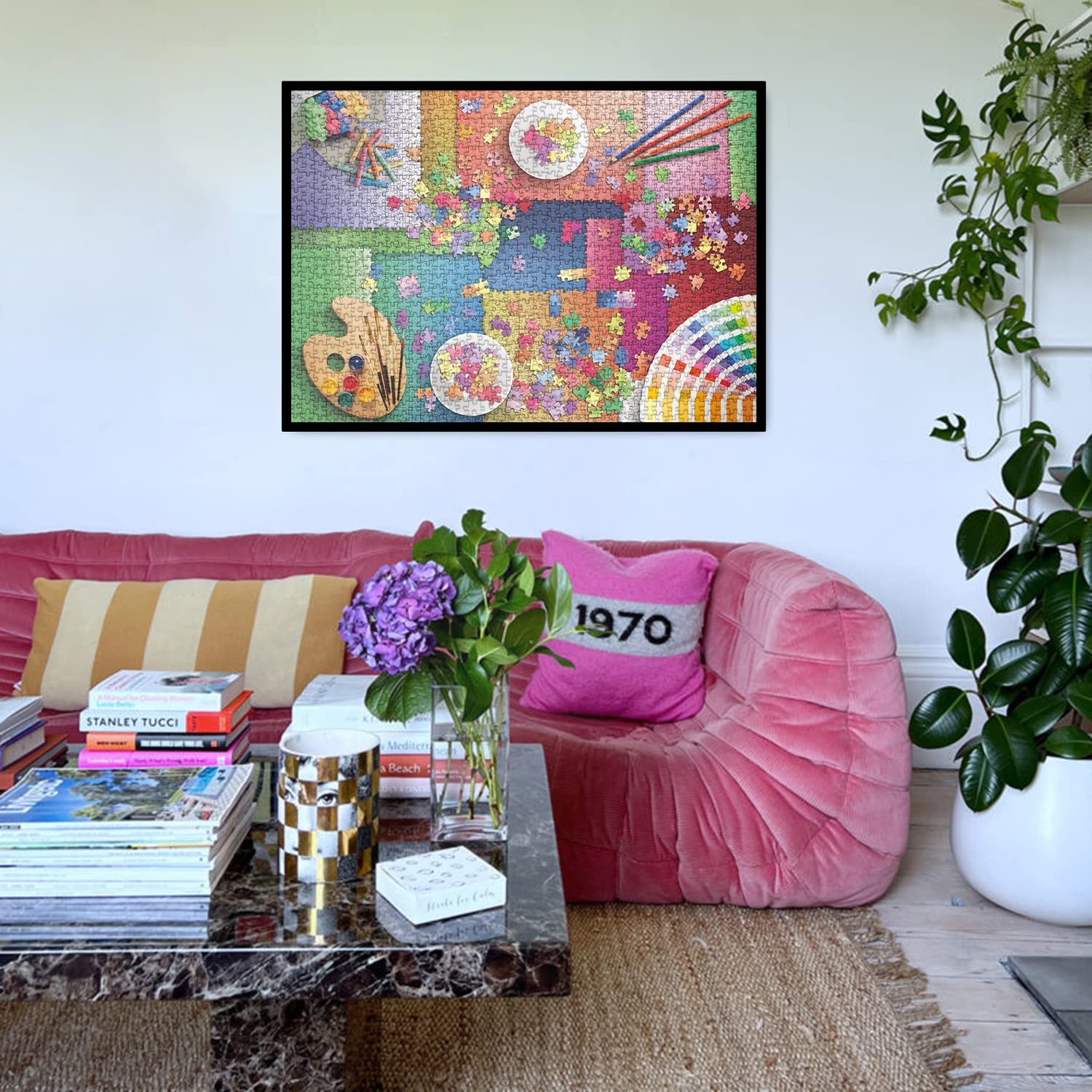 Posejo imposible de rompecabezas de gradiente 1000 piezas