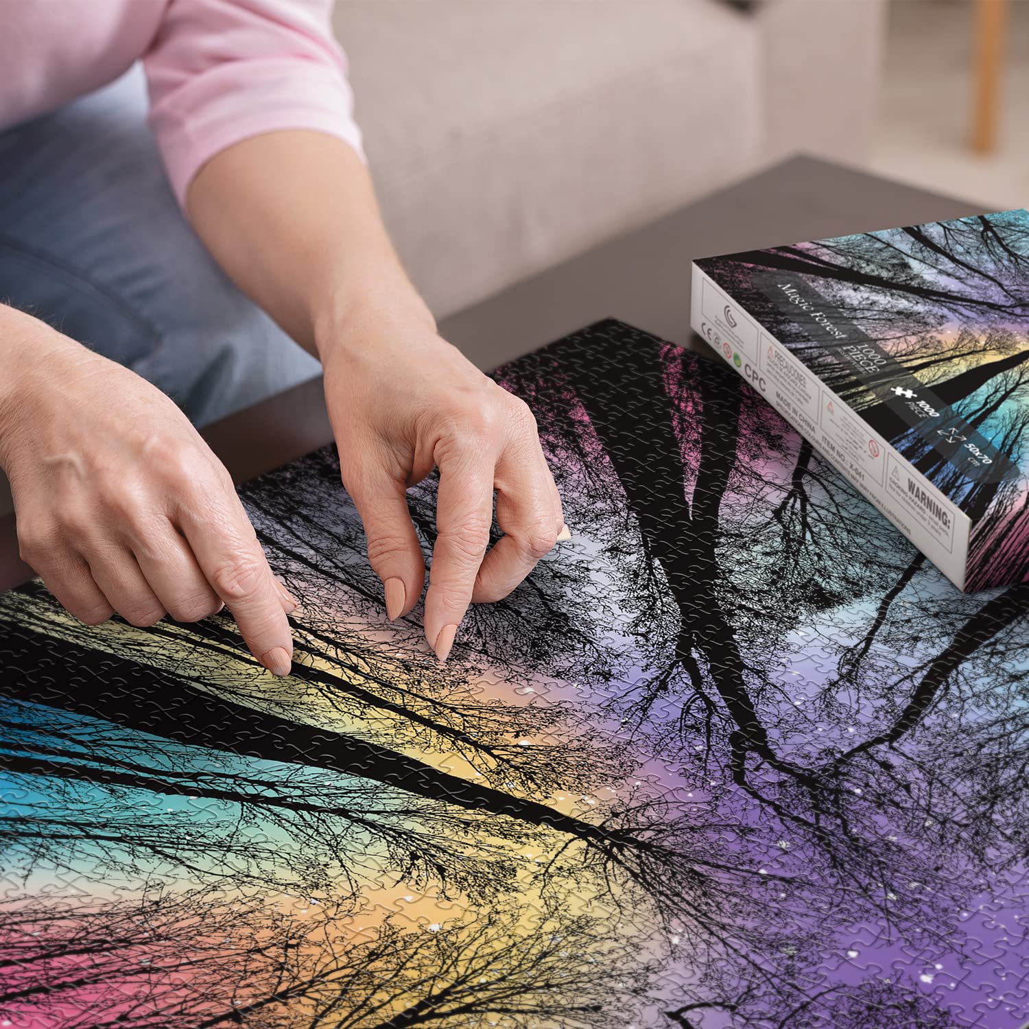 Hard imposible mágico bosque rompecabezas rompecabezas 1000 piezas