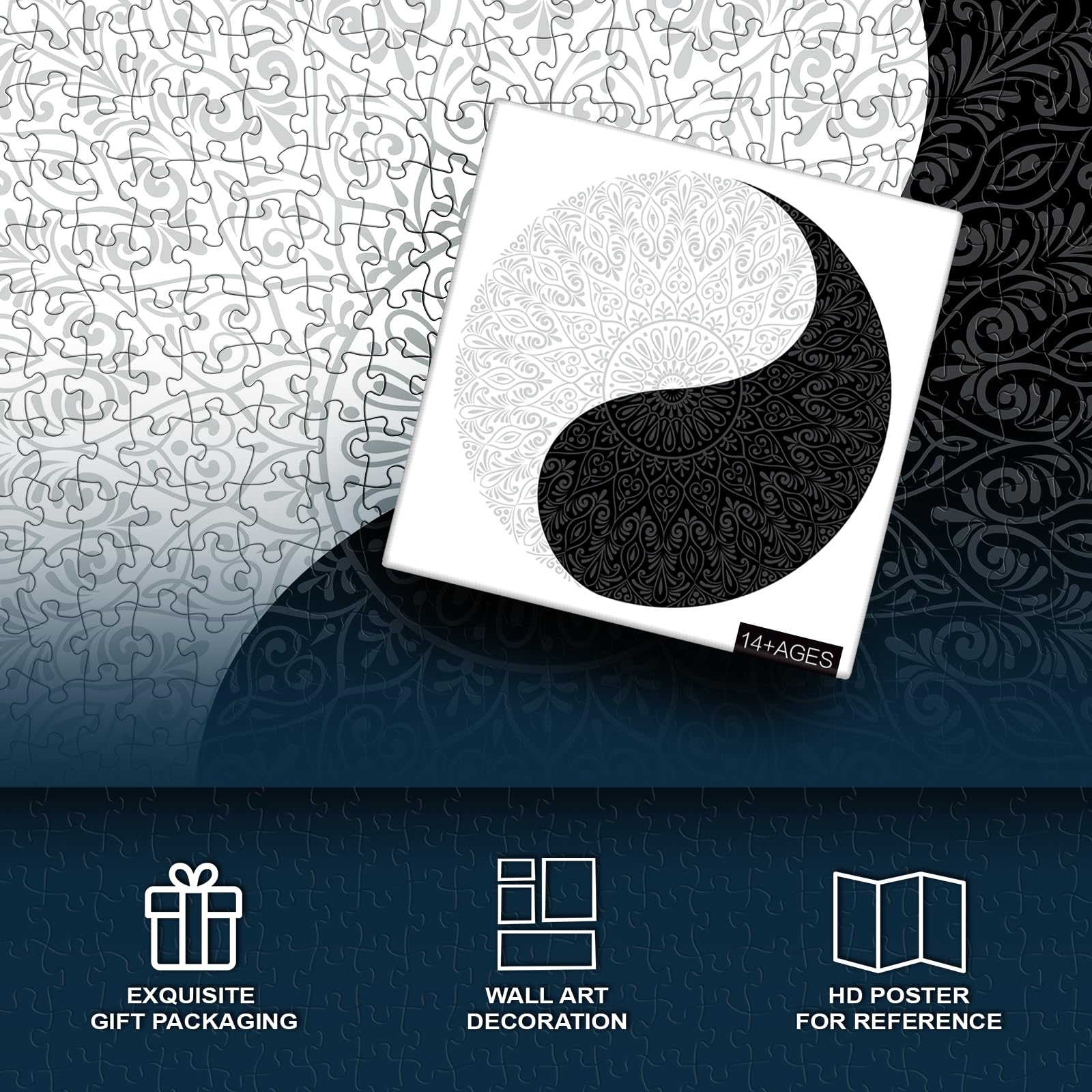 Yin yang rompecabezas rompecabezas 1000 piezas