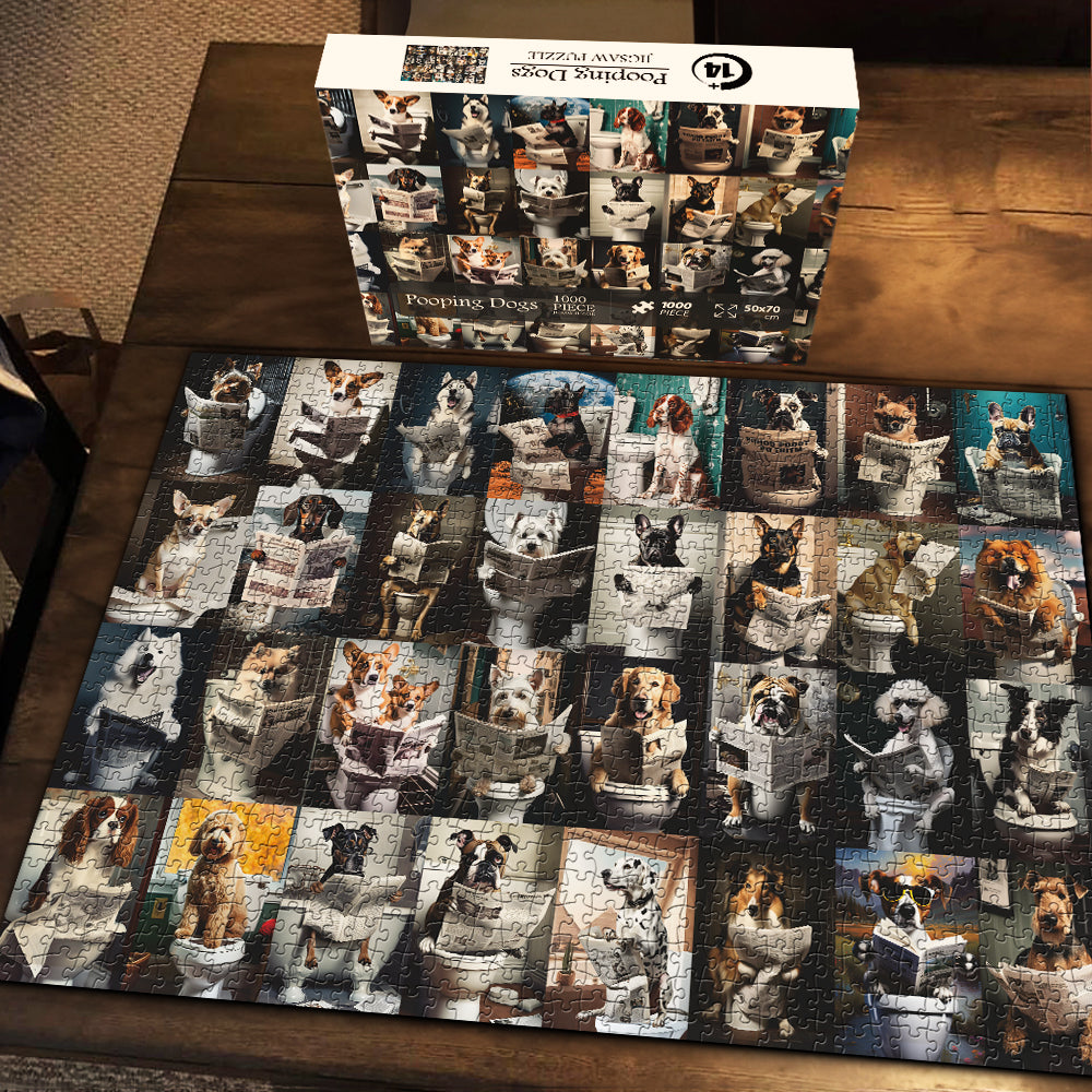 Perros caca rompecabezas rompecabezas 1000 piezas