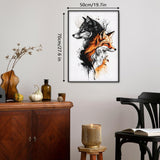 Wolf Fox Art Jigsaw Puzzle 1000 Pieces