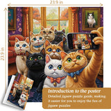 Puzzle Chats dans l'objectif 1000 pièces