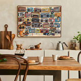 Vibrant Retro Radios Jigsaw Puzzle 1000 Piece