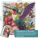 Puzzle con gemma colibrì, 1000 pezzi