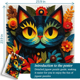 Color Bloom Cat Jigsaw Puzzle 1000 Pieces