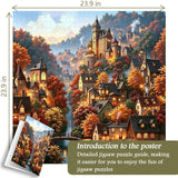 Rompecabezas de 1000 piezas de Autumn Mountain Hamlet