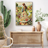 Floral Country Lady Jigsaw Puzzle 1000 Pieces