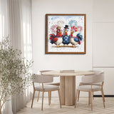 Puzzle artistique de poulets joyeux, 1000 pièces