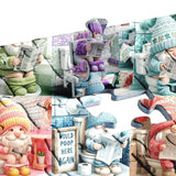 Bathroom Gnomes Daily Jigsaw Puzzle 1000 Pieces