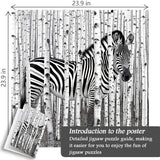 Zebra Forest Jigsaw Puzzle 1000 Pieces