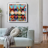 Quilted Donkeys Jigsaw Puzzle 1000 Pieces
