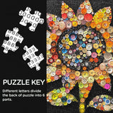Button Sunflower Jigsaw Puzzles 1000 Pieces